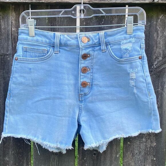 LC Lauren Conrad Light Wash Denim Cutoff Jean Shorts | 2 - Picture 1 of 5